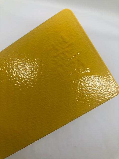 Pintura exterior do enrugamento do revestimento do pó enrugamento amarelo Ral1003