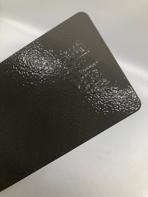 Amostras disponíveis revestimento industrial exterior em pó com textura de cor cinza