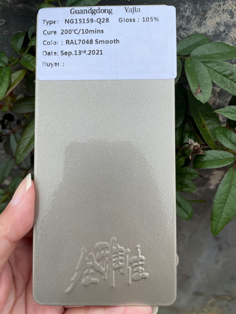 Ral 7035/Ral 7032 Epóxi poliéster híbrido areia rugas/textura revestimento em pó para gabinete de metal