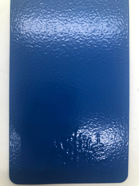 Revestimento azul do pó do efeito do enrugamento do poliéster eletrostático da cola Epoxy do pulverizador