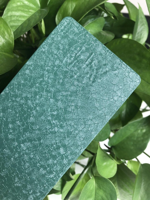 Amostra grátis preço competitivo fabricante de revestimento em pó com efeito de crocodilo para decoração de móveis de metal