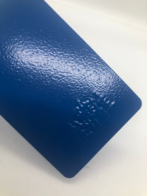 Revestimento azul do pó do efeito do enrugamento do poliéster eletrostático da cola Epoxy do pulverizador