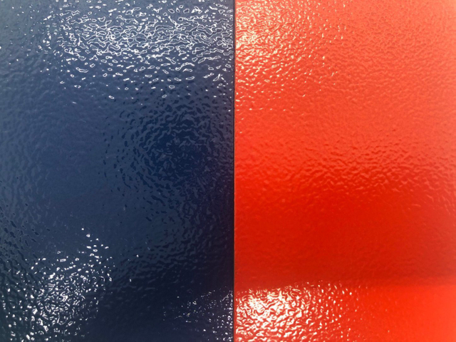 Textura vermelha de aço inoxidável da areia de Bew do revestimento do pó das multi cores decorativas