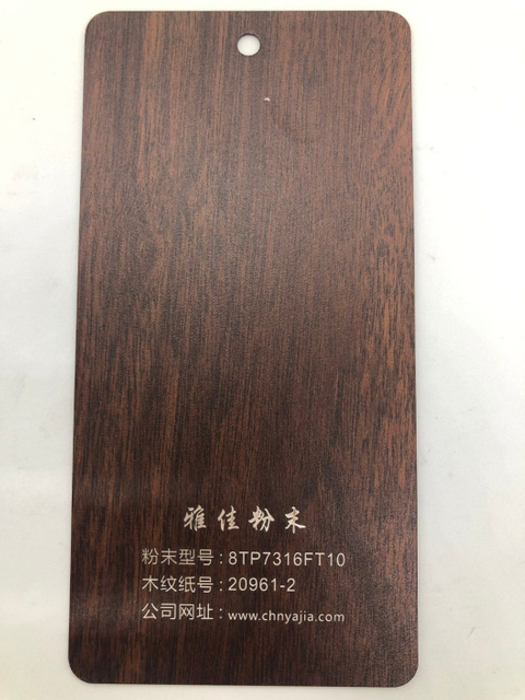 Revestimento em pó com efeito de textura de madeira para fabricantes de móveis