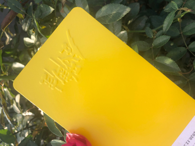 Revestimento Matte Powder Hub do metal amarelo do poliéster contínuo da forma