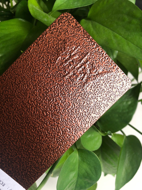Revestimento em pó de textura de martelo áspero de bronze antigo de poliéster puro/cobre para portão de ferro de aço