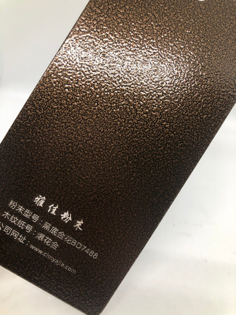 Revestimento em pó de textura de martelo áspero de bronze antigo de poliéster puro/cobre para portão de ferro de aço