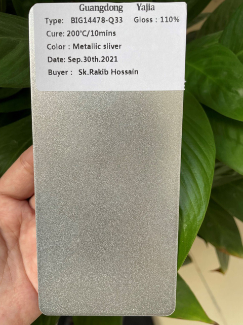 Ral9006 Prata Metálica Moiré Textura de Areia Tinta de Revestimento em Pó